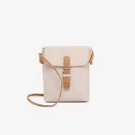 Cork shoulder bag with chocolate brown strap