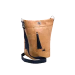 Natural cork backpack with coloured parts