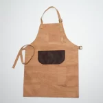 Apron in natural cork
