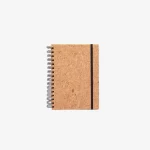 Ring binder with hard cover in natural cork