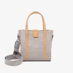 Handbag with shoulder strap in cork