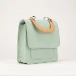 Cork suitcase with removable and adjustable handle and strap in natural cork