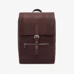 Cork backpack with brown strap closure