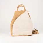 Mochila bicolor em cortiça natural
