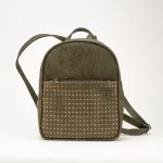 Laser backpack in cork with brown background