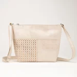 Cork shoulder bag with laser