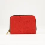 Cork wallet with gold clasp