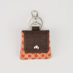 Vintage cork keychain with coin purse